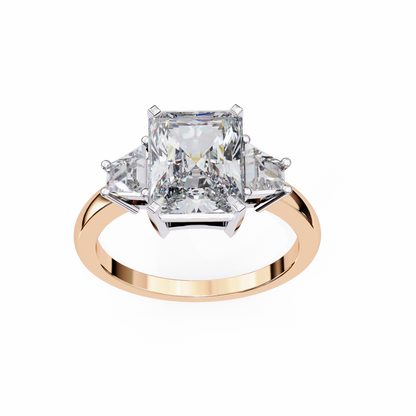 Radiant Trilogy Lab Grown Diamond Ring