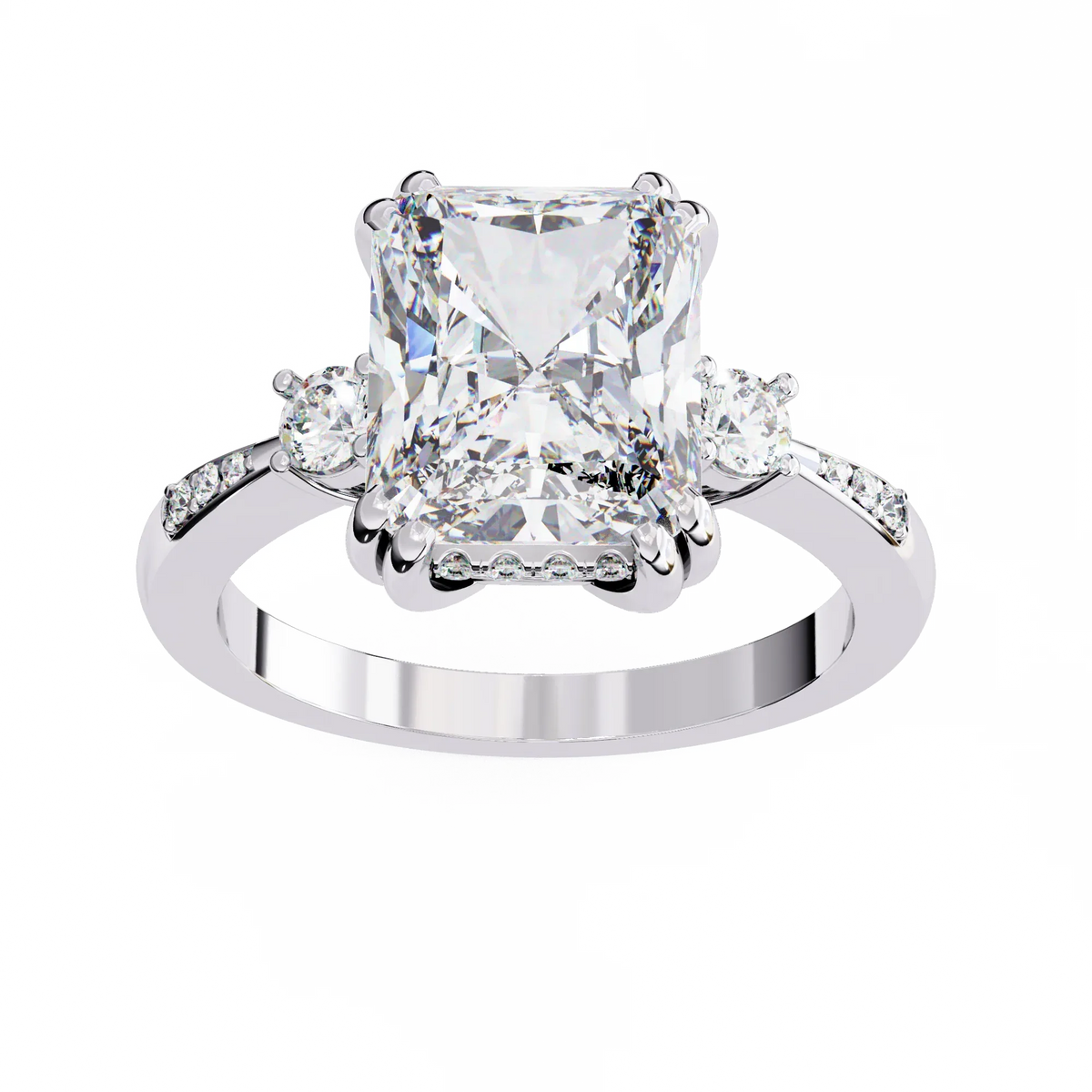 Radiant Majesty Lab Grown Diamond Ring - Ophiratbf