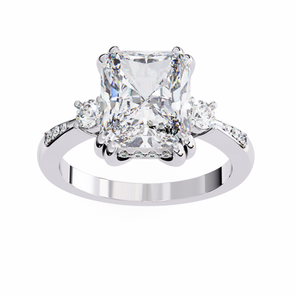 Radiant Majesty Lab Grown Diamond Ring