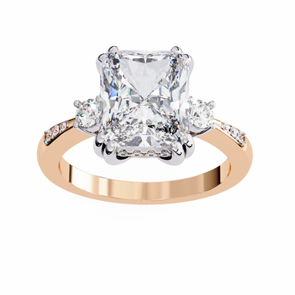 Radiant Majesty Lab Grown Diamond Ring