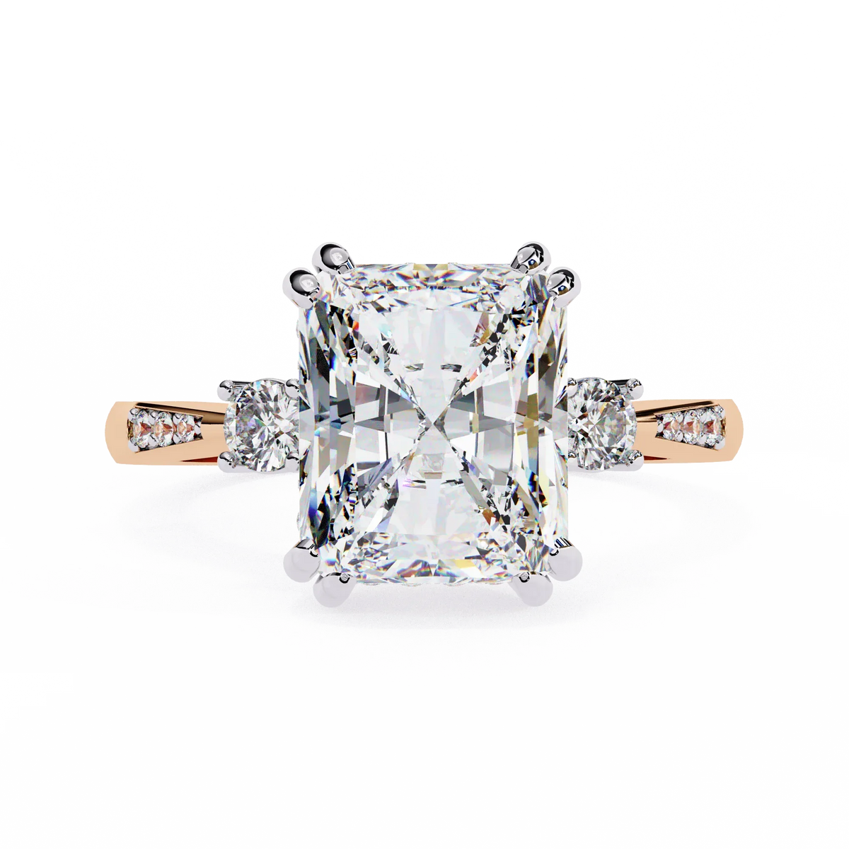 Radiant Majesty Lab Grown Diamond Ring - Ophiratbf