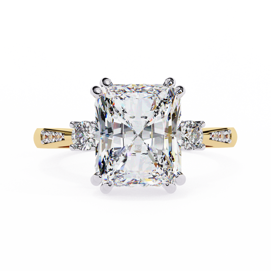 Radiant Majesty Lab Grown Diamond Ring