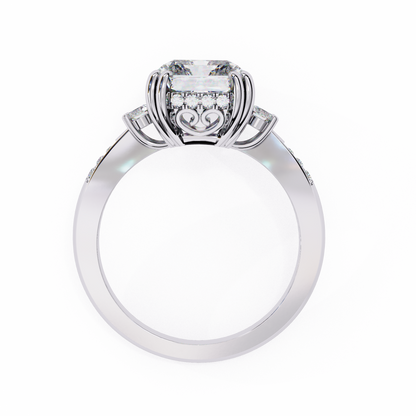 Radiant Majesty Lab Grown Diamond Ring