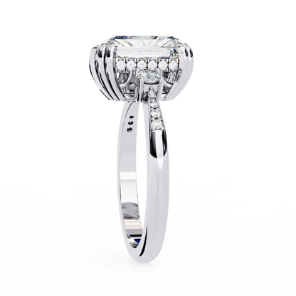 Radiant Majesty Lab Grown Diamond Ring