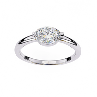 Pure Grace Oval Lab Grown Diamond Ring - Ophiratbf