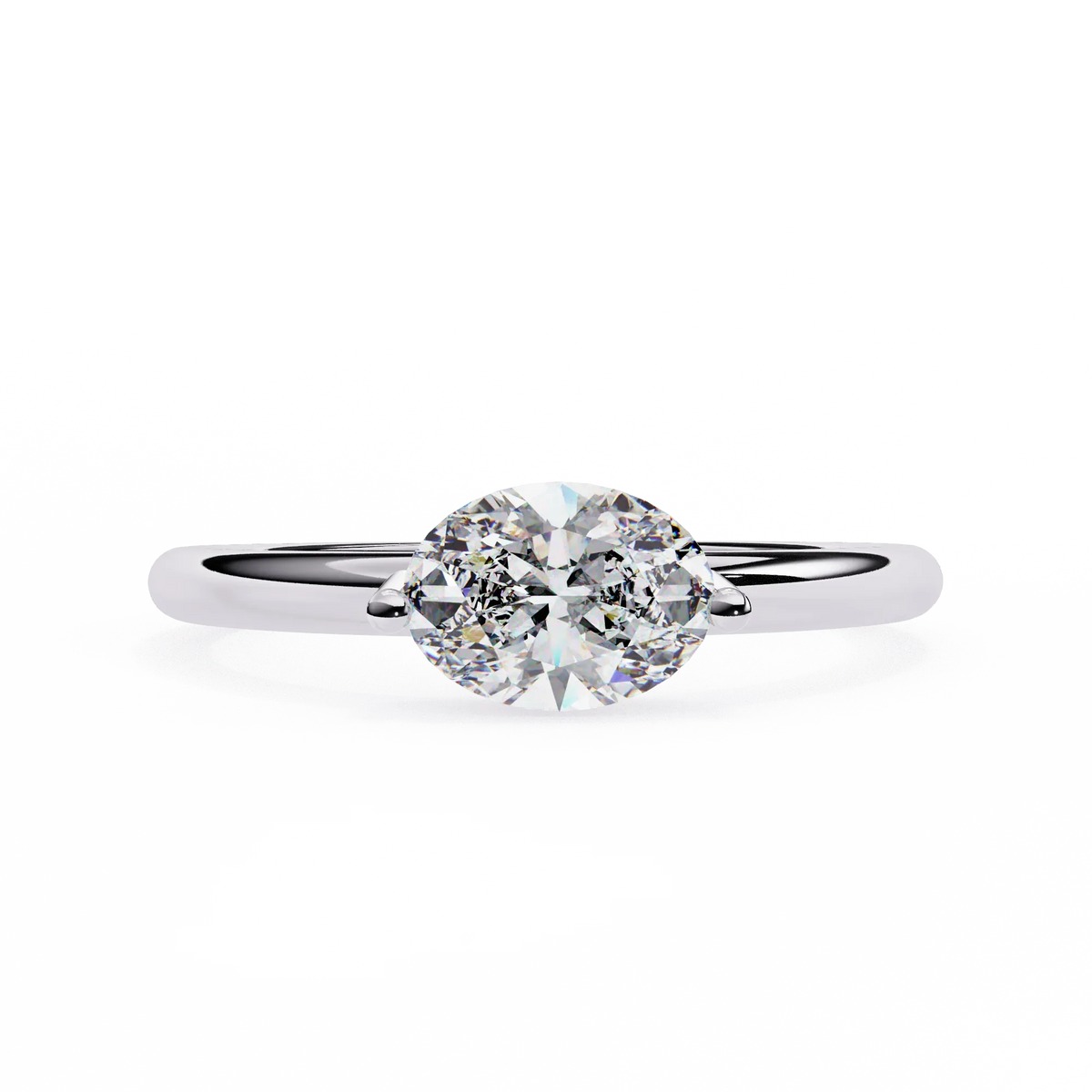 Pure Grace Oval Lab Grown Diamond Ring - Ophiratbf