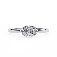 Pure Grace Oval Lab Grown Diamond Ring - Ophiratbf