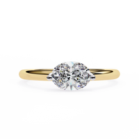 Pure Grace Oval Lab Grown Diamond Ring - Ophiratbf