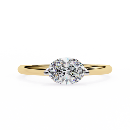 Pure Grace Oval Lab Grown Diamond Ring