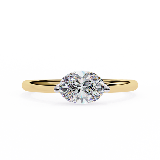 Pure Grace Oval Lab Grown Diamond Ring