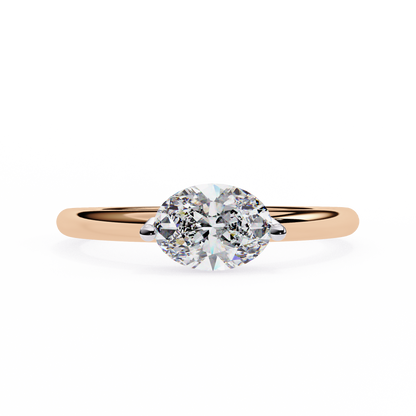 Pure Grace Oval Lab Grown Diamond Ring