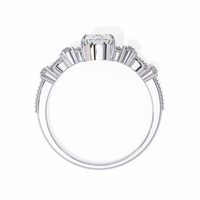 Regal Tiara Pear Lab Grown Diamond Ring - Ophiratbf