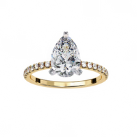 Eternal Drop Pear Lab Grown Diamond Ring - Ophiratbf