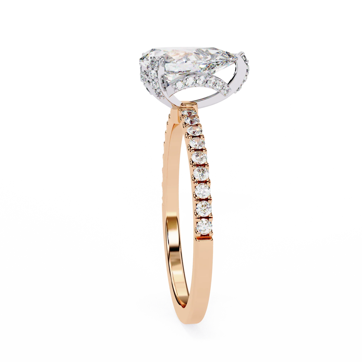 Eternal Drop Pear Lab Grown Diamond Ring - Ophiratbf