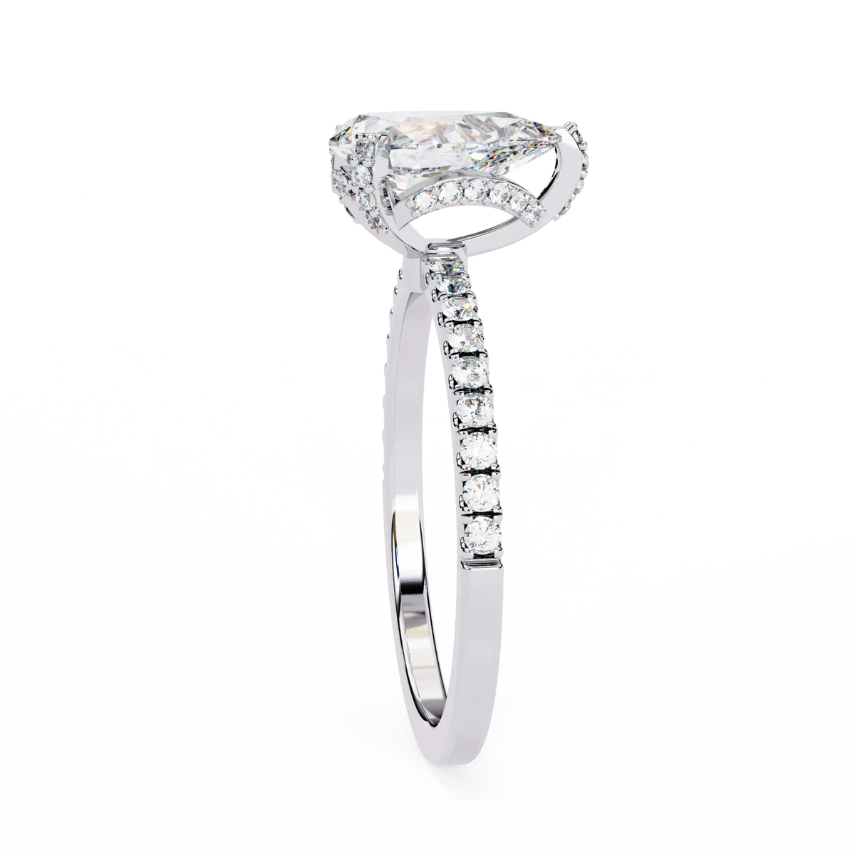 Eternal Drop Pear Lab Grown Diamond Ring - Ophiratbf