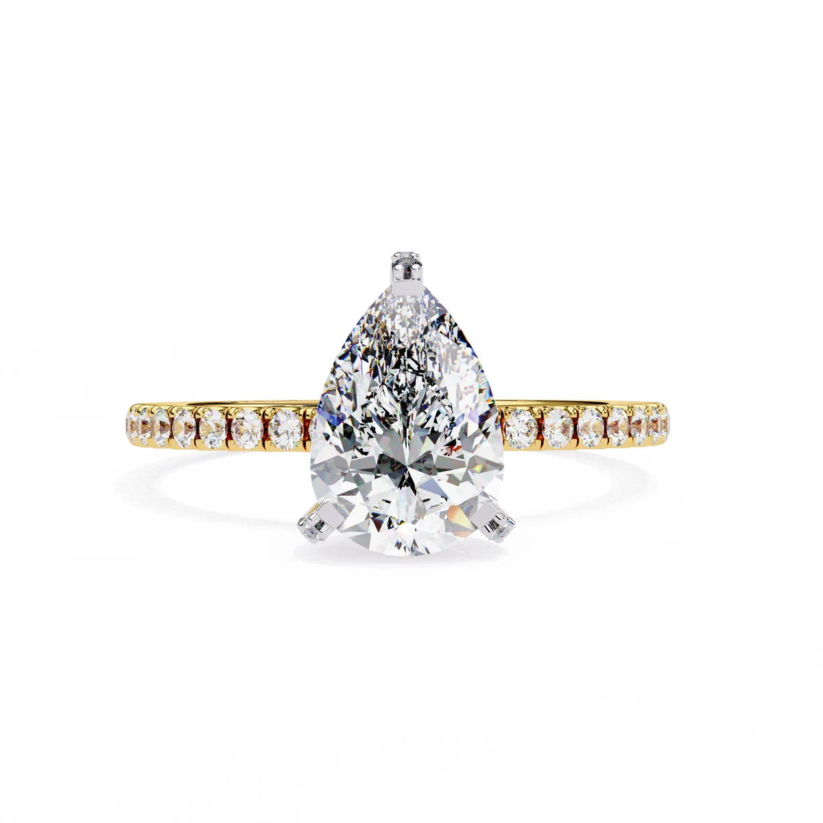Eternal Drop Pear Lab Grown Diamond Ring - Ophiratbf