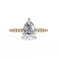 Eternal Drop Pear Lab Grown Diamond Ring - Ophiratbf
