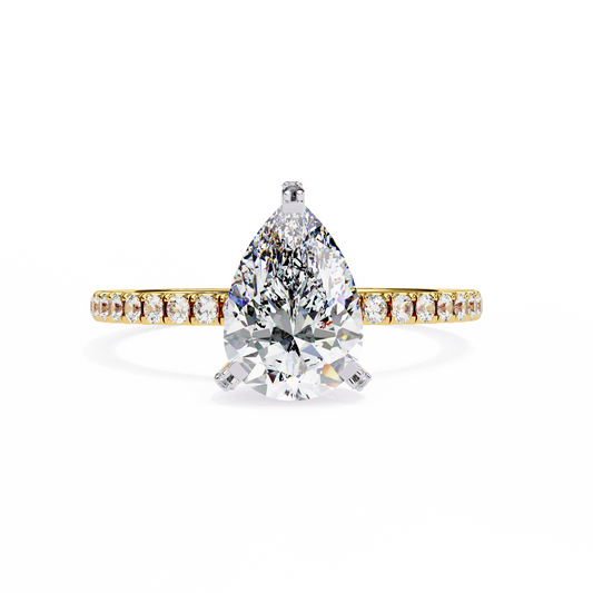 Eternal Drop Pear Lab Grown Diamond Ring