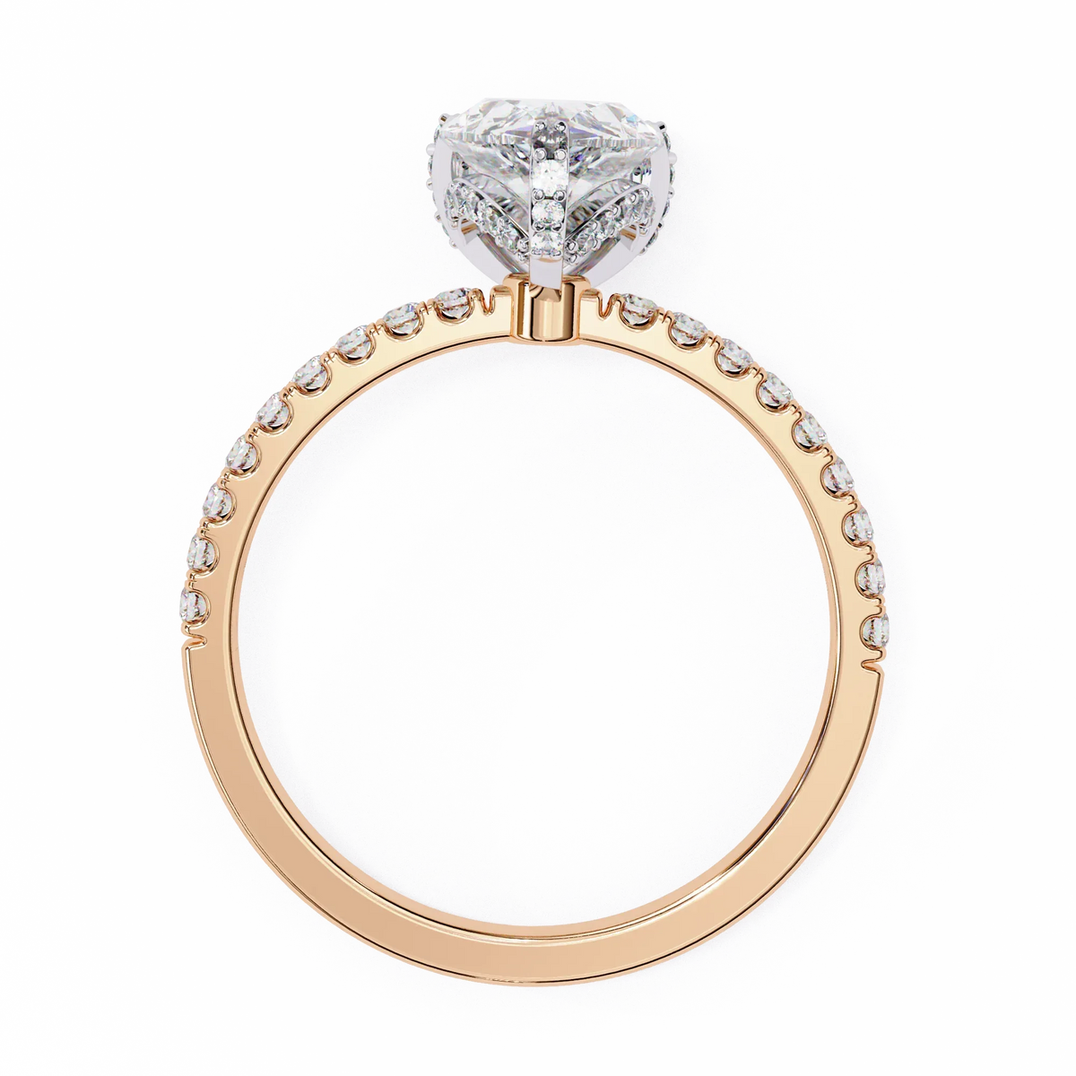 Eternal Drop Pear Lab Grown Diamond Ring - Ophiratbf