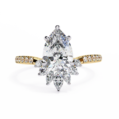 Fleur Radiance Pear Lab Grown Diamond Ring