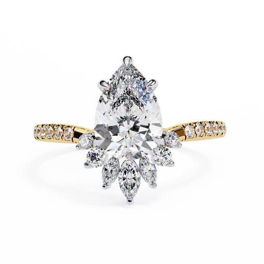 Fleur Radiance Pear Lab Grown Diamond Ring