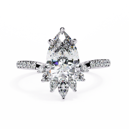 Fleur Radiance Pear Lab Grown Diamond Ring
