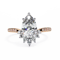 Fleur Radiance Pear Lab Grown Diamond Ring - Ophiratbf