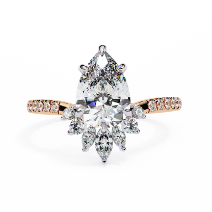 Fleur Radiance Pear Lab Grown Diamond Ring