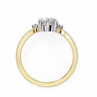 Fleur Radiance Pear Lab Grown Diamond Ring - Ophiratbf