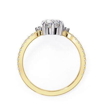 Fleur Radiance Pear Lab Grown Diamond Ring