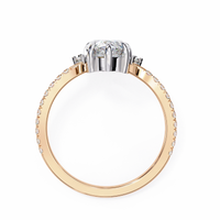 Fleur Radiance Pear Lab Grown Diamond Ring - Ophiratbf
