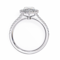 Halo Enchant Pear Lab Grown Diamond Ring - Ophiratbf