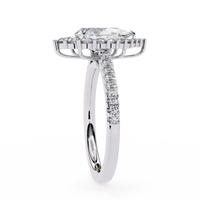 Halo Enchant Pear Lab Grown Diamond Ring - Ophiratbf