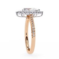 Halo Enchant Pear Lab Grown Diamond Ring - Ophiratbf