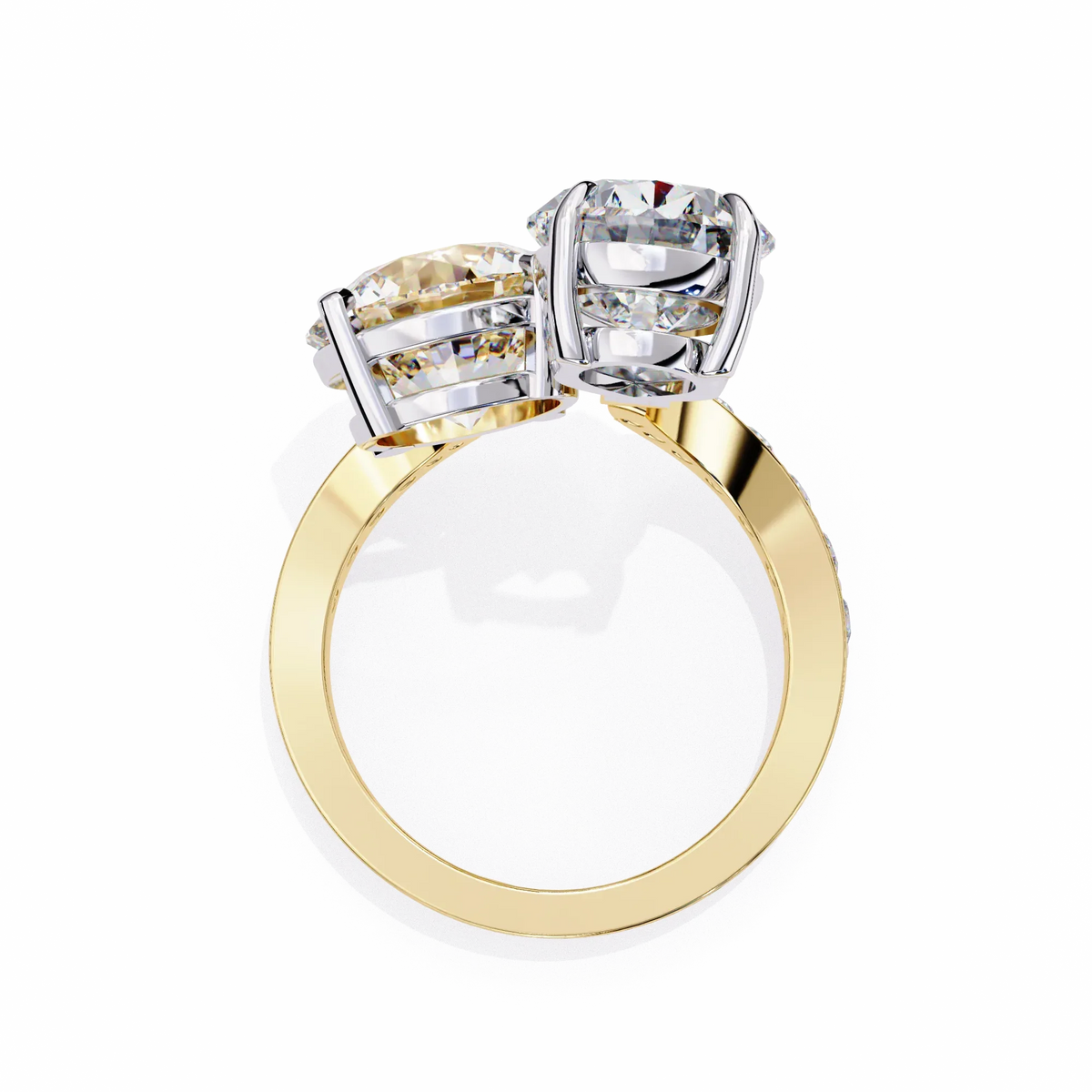 Aurora Duo Lab Grown Diamond Bypass Ring - Ophiratbf