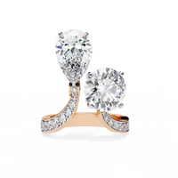 Aurora Duo Lab Grown Diamond Bypass Ring - Ophiratbf