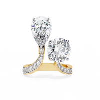 Aurora Duo Lab Grown Diamond Bypass Ring - Ophiratbf