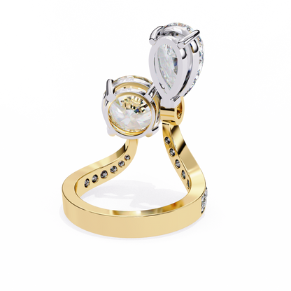 Aurora Duo Lab Grown Diamond Bypass Ring
