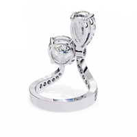 Aurora Duo Lab Grown Diamond Bypass Ring - Ophiratbf