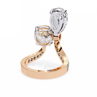 Aurora Duo Lab Grown Diamond Bypass Ring - Ophiratbf