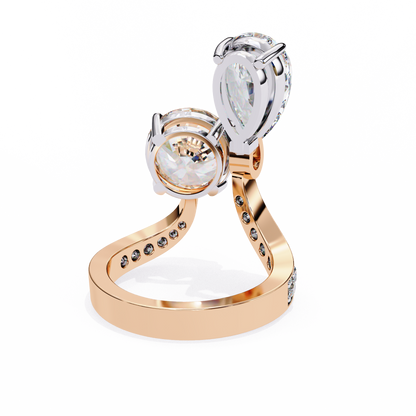 Aurora Duo Lab Grown Diamond Bypass Ring