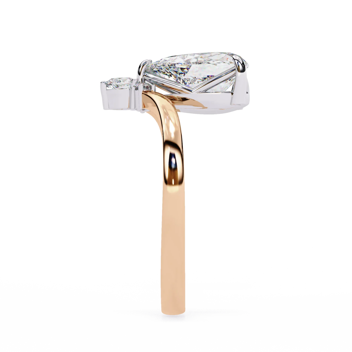 Aurora Grace Pear Lab Grown Diamond Ring - Ophiratbf