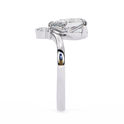 Aurora Grace Pear Lab Grown Diamond Ring