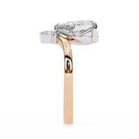 Aurora Grace Pear Lab Grown Diamond Ring - Ophiratbf