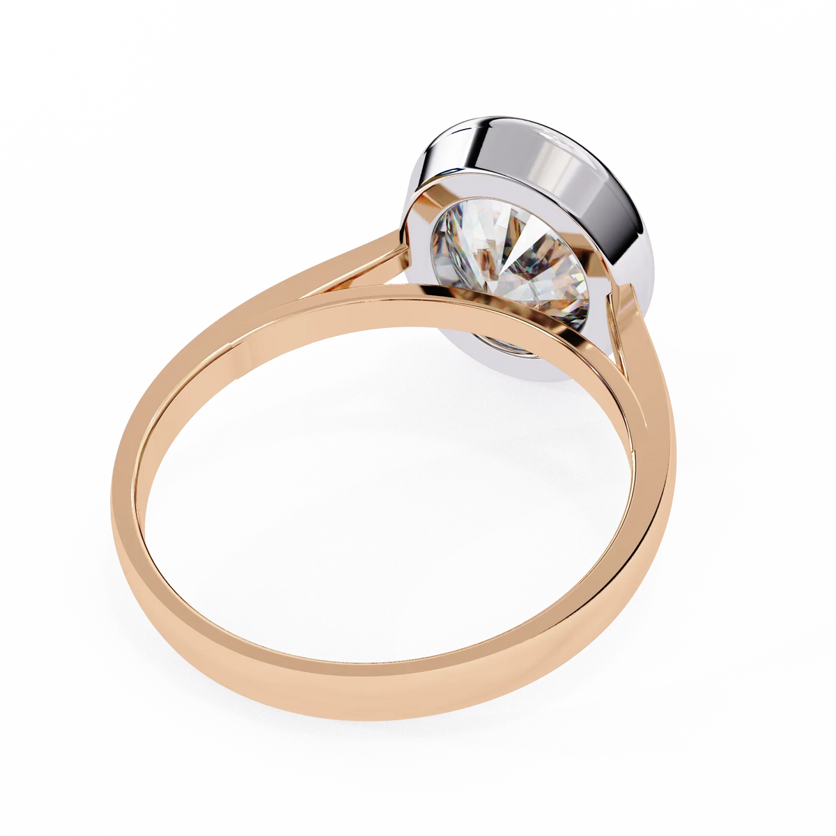 Modern Embrace Oval Lab Grown Diamond Ring - Ophiratbf