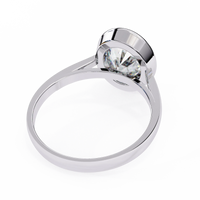 Modern Embrace Oval Lab Grown Diamond Ring - Ophiratbf