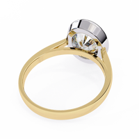 Modern Embrace Oval Lab Grown Diamond Ring - Ophiratbf