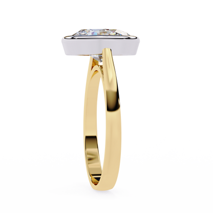 Modern Embrace Oval Lab Grown Diamond Ring