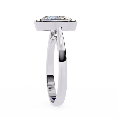 Modern Embrace Oval Lab Grown Diamond Ring