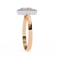 Modern Embrace Oval Lab Grown Diamond Ring - Ophiratbf